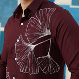 Gingko Dream – Hand-Painted Giza Cotton Shirt