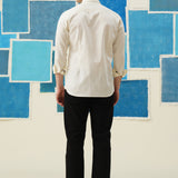 Equestrian Elegance – Embroidered Giza Cotton Shirt