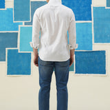 Floral Fusion – Appliqué Work Giza Cotton Shirt