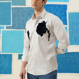 Floral Luxe – Applique Work Giza Cotton Shirt