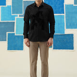 Equestrian Embers – Shirt with Velvet Horse Patch