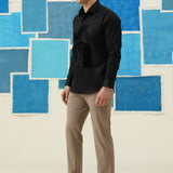 Equestrian Embers – Shirt with Velvet Horse Patch