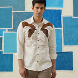Galloping Grace – Giza Cotton Shirt with Horse Embroidery