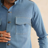 VASNAM DENIM HUNTING DESIGNER SHIRT