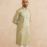 Harit Vastra – Hand-Embroidered Kurta