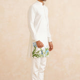 Floralis – Hand-Painted Silk Kurta