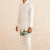 Floralis – Hand-Painted Silk Kurta