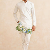 Floralis – Hand-Painted Silk Kurta