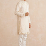 Shivranjan – Hand-Embroidered Pure Silk Kurta