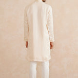 Shivranjan – Hand-Embroidered Pure Silk Kurta