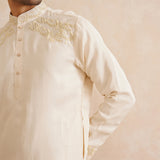 Shivranjan – Hand-Embroidered Pure Silk Kurta