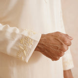 Shivranjan – Hand-Embroidered Pure Silk Kurta