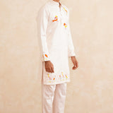 Vasantika – Hand-Embroidered Pure Silk Kurta