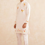 Vasantika – Hand-Embroidered Pure Silk Kurta