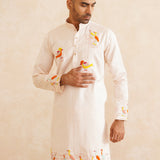 Vasantika – Hand-Embroidered Pure Silk Kurta