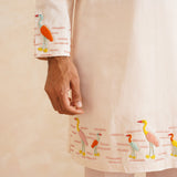 Vasantika – Hand-Embroidered Pure Silk Kurta