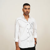 ONE-LINE EMBROIDERY SHIRT