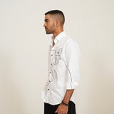 ONE-LINE EMBROIDERY SHIRT