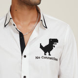 NO CONNECTION EMBROIDERY SHIRT