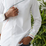 WHITE EMBROIDERY SHIRT