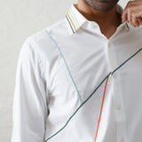 WHITE EMBROIDERY SHIRT