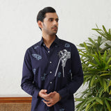 SPACE STARLIT EMBROIDERY SHIRT