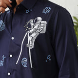 SPACE STARLIT EMBROIDERY SHIRT