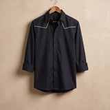 Designer Navy Blue Shirt