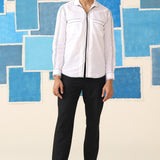 Monochrome Edge Giza Cotton Shirt