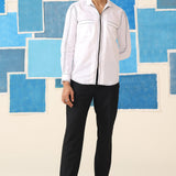 Monochrome Edge Giza Cotton Shirt