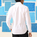 Monochrome Edge Giza Cotton Shirt