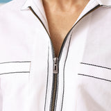 Monochrome Edge Giza Cotton Shirt