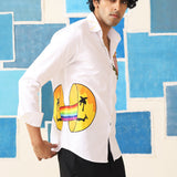 Rainbow Vibe Digital Print Shirt