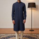 Kyoto Blue Pleat Kurta