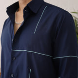 LINE EMBROIDERY SHIRT