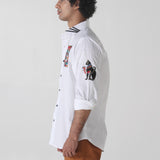 Egyptian themed embroidery shirt