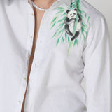 Panda handpainted shirt