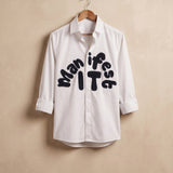 Manifesto Embroidered Shirt