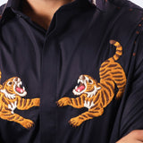 Royal Tiger Embroidered Shirt