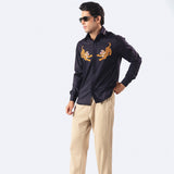 Royal Tiger Embroidered Shirt