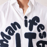 Manifesto Embroidered Shirt