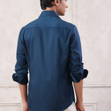 Blue Orchid Embroidered Shirt