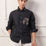 Noir Hive Embroidered Shirt