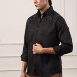 Tone on Tone Embroidery Shirt
