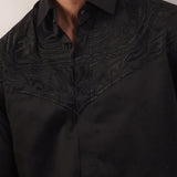 Tone on Tone Embroidery Shirt