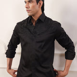 Tone on Tone Embroidery Shirt