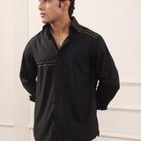 Gold Chevron Detailing Shirt