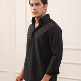 Gold Chevron Detailing Shirt