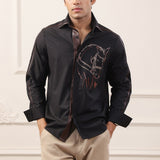 Regal Horse Embroidered Shirt
