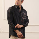 Regal Horse Embroidered Shirt